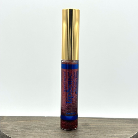 Lipsense Red Glitter Moisturizing Lip Gloss NEW Ruby Sparkling Shimmer Sparkle - Picture 3 of 7